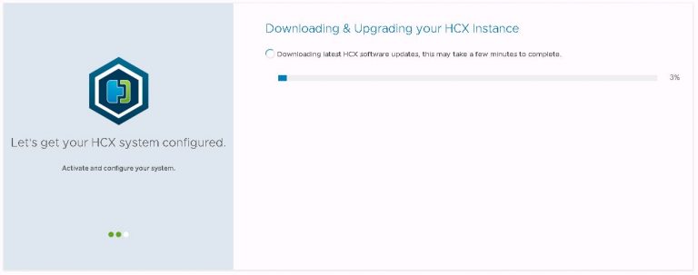 HCX automatic download and upgrade